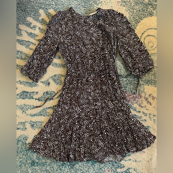 Loft Dotted Godet Mini Flare Dress - Picture 4 of 6